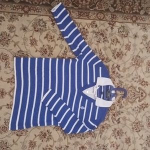 Ralph Lauren Blue and White Stripped Cardigan